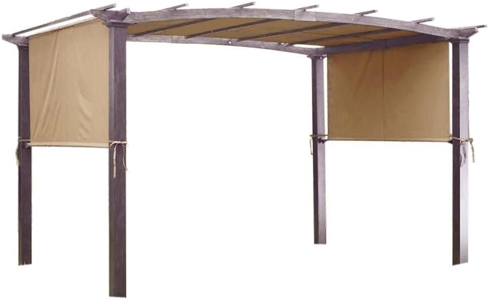 Pergolas New 17x6.5Ft Canopy Replacement Cover Outdoor Yard Patio Tan 200g UV30+