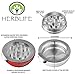 Herb Life Premium Pokemon Pokeball 3 Piece Herb Grinder With Pollen Scraper for Herbs, Spices, Tobacco (Grinder is 2 In/50 mm)