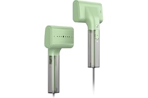 NXUOO G10 Pro Steamer for Clothes, Global Voltage Adaptation Handheld Garment Steamer, Dual Steam Modes,1200W Mini Steam Iron for Travel and Home (100-240V Green)