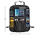 Coslife Backseat Car Organizer - Multi-Pocket Travel Storage Pockets Bag Universal Design Seat Back Protectors Seat Saver with Tablet Holder (Black)