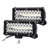 7 Inch LED Light Bar LED Pods YITAMOTOR 2PCS 240W