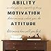 LUCKKYY Ability is What You're Capable of Doing Motivation Attitude - Inspirational Family Words Quote Vinyl Family Wall Sticker Wall Decal Family Room Art Decoration (Black) (Black)