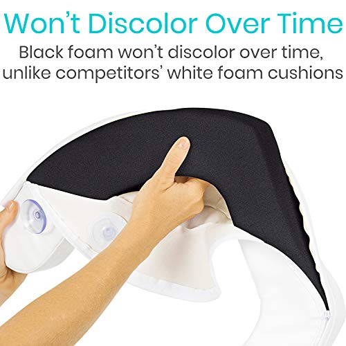 Vive Toilet Seat Cushion (Soft Cushioned Foam) Easy Clean Soft Padded