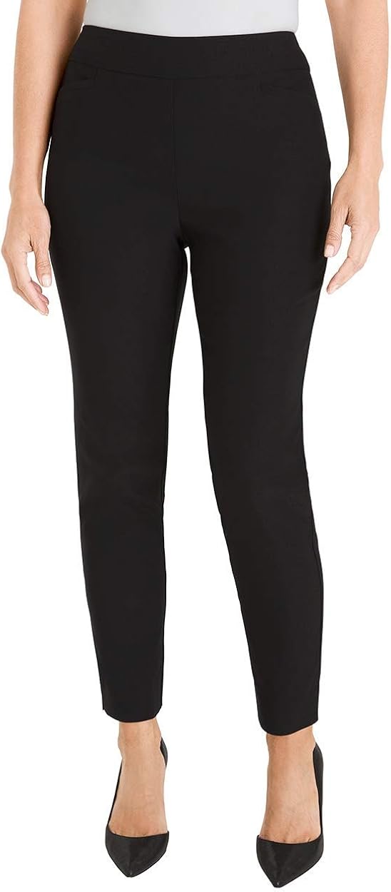 Chico's Women's So Slimming Brigitte Slim Ankle Pants, Black, 6 Reg at