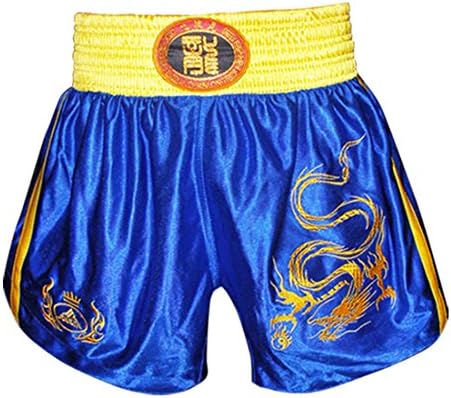 Fochu Men Muay Thai Kick Boxing Uniform Chinese Style Sanda Combat Shorts Clothes Suit