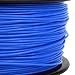 Gizmo Dorks 3mm (2.85mm) ABS Filament 1kg / 2.2lb for 3D Printers, Fluorescent Blue (UV Light)