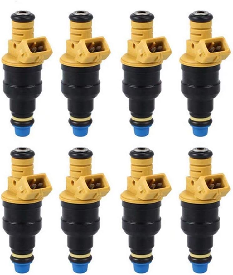LvMyShe Set Of 8 Fuel Injector Nozzles For 1990-2004 Ford 1991-1994 Lincoln 1992-1997 Mercury 4.6L 5.0L 5.4L 5.8L, 217251 217246 2178 4G1251 0280150718 0280150731 57069 57045 17115385 CM-4672