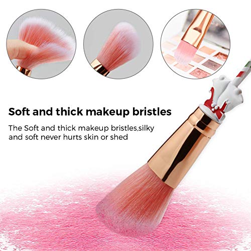 EDA LUXURY BEAUTY SPECIAL SANTA CHRISTMAS HOLIDAY PINK Professional Makeup Brush Set Big Angled Contour Brush Blush Bronzer Foundation Eye Shadow Brow Brush Best Super Cute Perfect Women Xmas Gift Bundle Vegan 3 EDA LUXURY BEAUTY SPECIAL SANTA CHRISTMAS HOLIDAY PINK Professional Makeup Brush Set Big Angled Contour Brush Blush Bronzer Foundation Eye Shadow Brow Brush Best Super Cute Perfect Women Xmas Gift Bundle Vegan