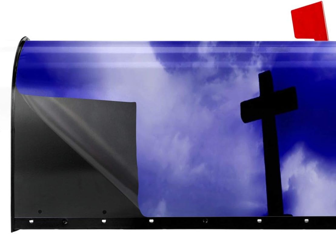 Amazon Com Mailbox Cover Marvellous Cross Silhouette Magnetic Mailbox Mail Wraps Post Letter Box Covers Set Standard Size Home Garden Outside Yard Outdoor Decor Standard Size 21 X 18 Inch Garden Outdoor