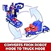 WonderPlay Transforming Truck Toy 2 in 1 Truck Realistic Robot for Girls and Boys - Bump and Go Action with Sounds and Colorful Lights