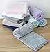 Everplush Diamond Jacquard Set, 4 x Hand Towels (16 x 30 in), Khaki, 4 Count