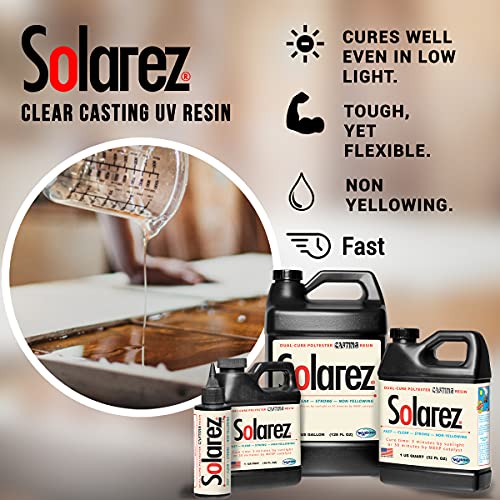 SOLAREZ UV Cure Clear Casting Resin (Quart) DIY Jewelry, Hobby, Craft