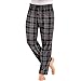 Hanes Men`s Flannel Pants with Comfort Flex Waistband, XL, Black Red