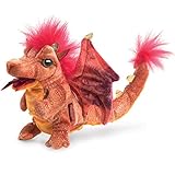 Folkmanis Fire Dragon Finger Puppet Plush