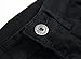 Boy's Black Slim Fit Skinny Jeans Ripped Elastic Waist Pants with Zipper for Kids,Black,14 Slim