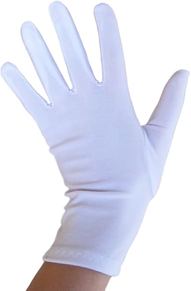 amazon long white gloves