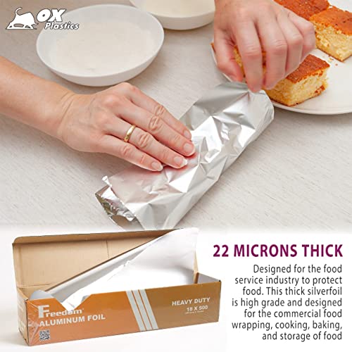 Ox Plastics Freedom Aluminum Foil Wrap HeavyDuty, Commercial Grade