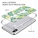 MOSNOVO Tropical Palm Leaves Pattern Designed for iPhone Xs Case/Designed for iPhone X Case,Clear Case with Design,TPU Bumper with Protective Hard Case Cover