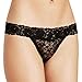 5-Pack Women's Thin Lace Hollowed-Out T-Back Low Waist Ice Silk Sexy Cheeky Thong See-Through Panties
