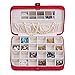 Sueded Jewelry Box with 24 Sections in Red - Maria - Jewelry Boxes by Mele - 0054522M