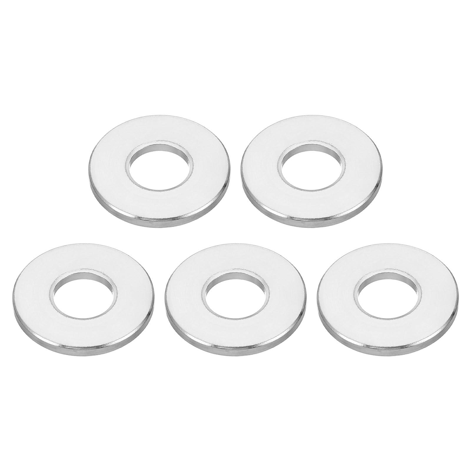 PATIKIL M8 Aluminum Spacers, 5Pcs Metal Spacer Aluminum Round 8.5mm ID x 20mm OD x 2mm L Thickness Aluminum Spacer Screw Standoff for 5/16" or M8 Screw Bolts