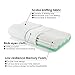 Jiaao Memory Foam Pillow for Neck Pain Orthopedic Contoured Support Pillow for Sleeping, Best Bed Pillow for Side & Back Sleepers, Including Removable Cover with Invisible Zipper (Standard, white)