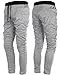 HEMOON Mens Jogging Pants Tracksuit Bottoms Training Running Trousers Grey XL