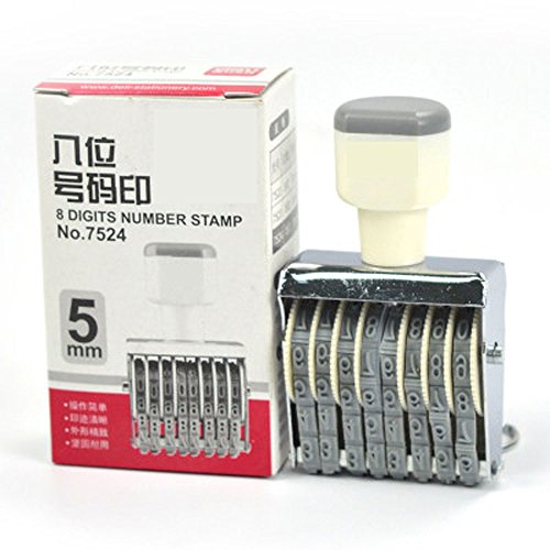 8 Digit Rubber Rolling Stamp English Alphabet Letter Number Symbol Rolling Wheel Stationery DIY