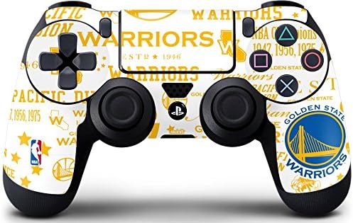 Skinit Decal Gaming Skin for PS4 Controller - Officially Licensed NBA Golden State Warriors Historic Blast Design