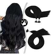 Moresoo I Tip Human Hair Extensions Black Hair Extensions Fusion Hair Extensions Human Hair 20 In...