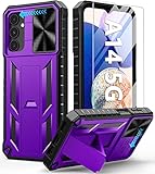 FNTCASE Case for Samsung Galaxy A14-5G: Military