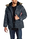 Alpha Industries Men's N-3B Parka Jacket, Replica Blue, Medium
