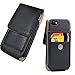 AISCELL Vertical Wallet Case Black Leather Pouch Swivel Belt Clip Holster for TCL 50 LE, 50 XL 5G, 40 XE 5G, Stylus 5G, 10 5G UW, 20 Pro 5G, REVVL 5G,REVVL V+ 5G,30 XE 5G, 30 V 5G (Fit Cover Case on)