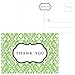 Note Card Cafe Thank You Postcards Assortment Bulk | 60 Pack | 6 Designs Damask Thank You Set | 4.25” x 6” Postcard Standard Size Mail USPS Stamp | Wedding, Baby, Bridal Shower, Birthday