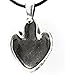 Pewter Grim Reaper Angel of Death Pendant on Leather Necklace