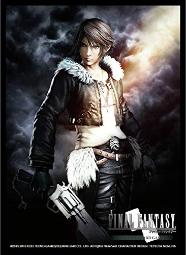 Square Enix Glossy 60 ct Final Fantasy TCG: FF Disidia Squall Standard Size Card Sleeves Individual Pack