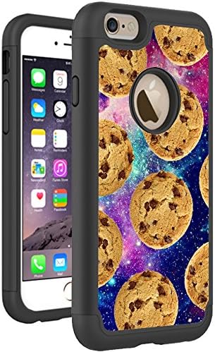 iPhone 6S 6 Case Cover By HybCase Featuring Chocolate Chip Cookies Foodie Hipster Galaxy Space Fun iPhone 6S Cases For Girls Teens Women