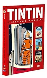 Tintin - 3 Aventures - Vol. 5 : Objectif Lune + On A Marché Sur La Lune + Tintin Au Pays De L'or Noir