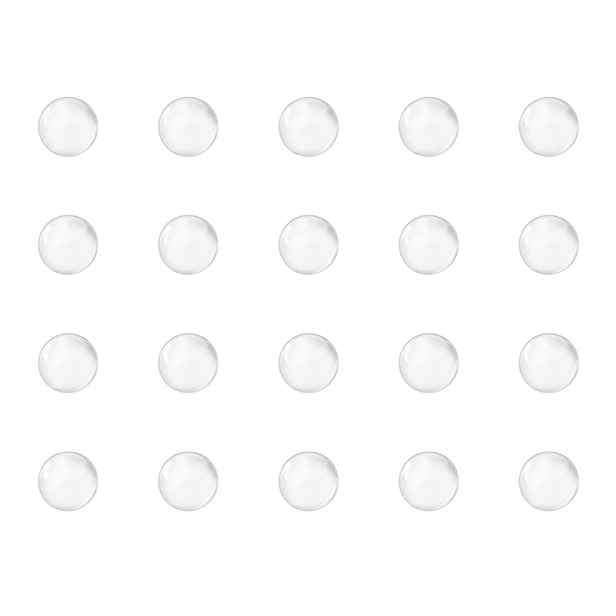 sourcing map 3.5mm Solid Round Clear Glass Ball Boiling Stones Soda Lime Glass Beads 1000pcs