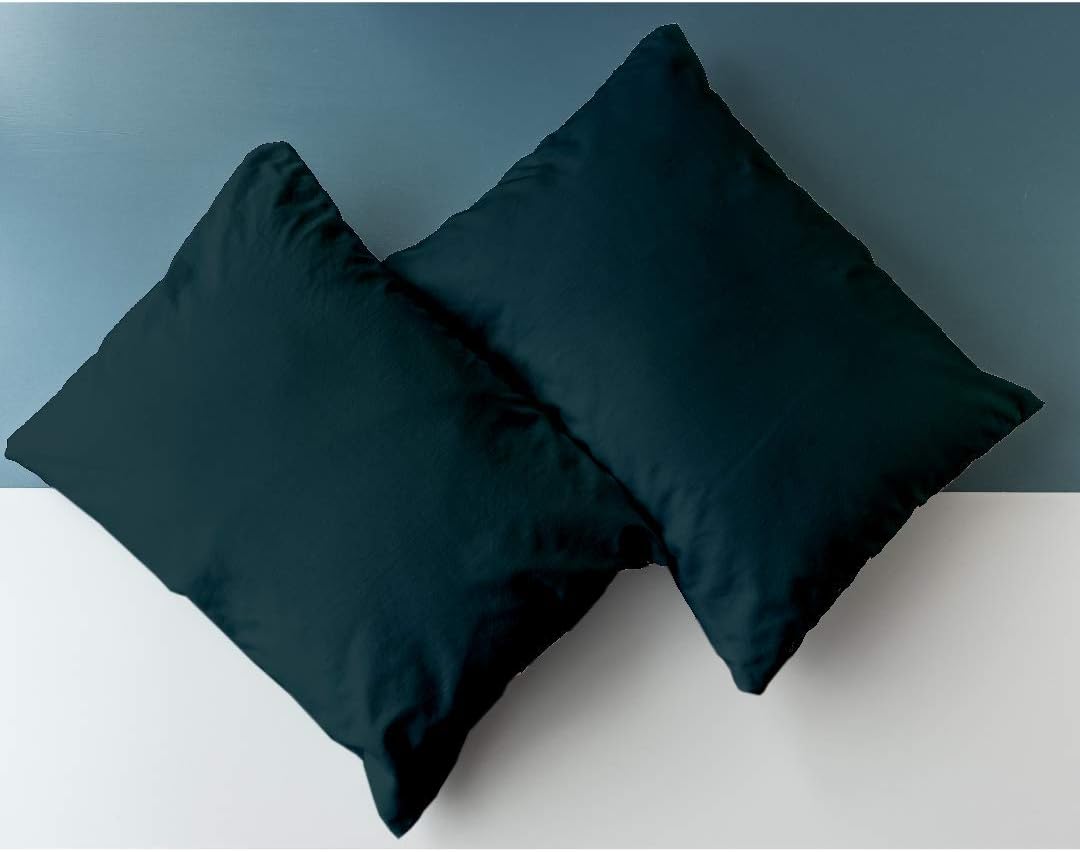 Kotton Culture Set Of 2 Pillowcases Egyptian Cotton, 600 Thread Count Envelope Closure Pillow covers Standard Size 50 X 75 cm