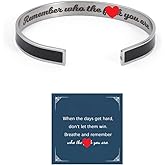 OAOSIOH Dont Let The Hard Days Win Cuff Bangle Bracelets for Women Men, Trendy Inspirational Motivational Color Stainless Steel Open Bracelets Jewelry Gift