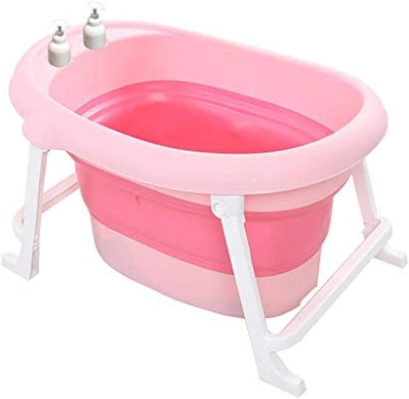 Kids Portable Folding Bathtub,Child Foldable Bathing Bucket Portable