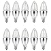 B11 LED Light Bulbs-40W Equivalent Chandelier LED Light Bulbs, 5000K Daylight White, E12 Candelabra Base, Pack of 10