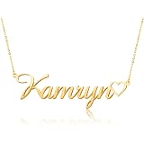 Custom Name Necklace Personalized 18K 