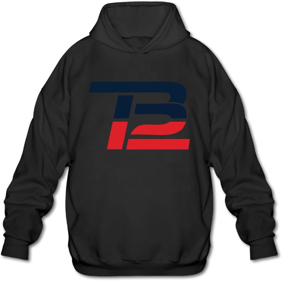 Brady Comeback TB12 Men's Fleece Hoodie Adult Sweater Black L