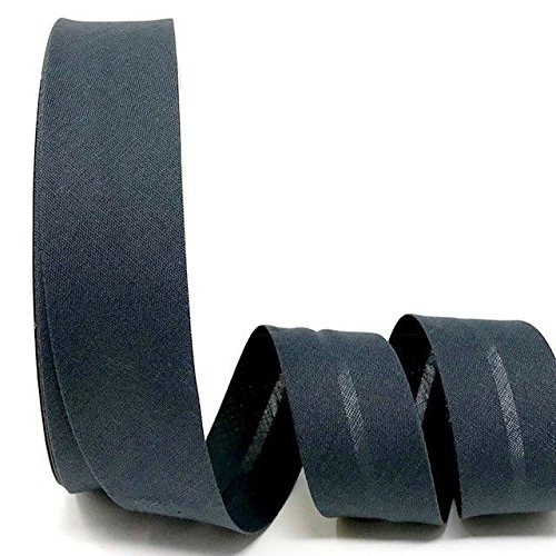 Byetsa Steel Grey 30mm Polycotton Bias Binding on a 25m Roll