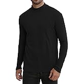 UNQPJUS Men's Mock Turtleneck Shirt Long Sleeve Slim Fit Thermal Undershirt Stretch Base Layer