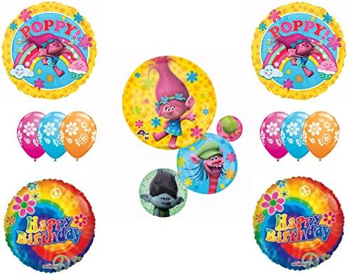 Trolls Movie Happy Birthday Party Balloons Decoration Supplies