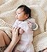Burt's Bees Baby, Baby Girls,Sleeper Pajamas, Zip Front Non-Slip Footed Sleeper PJs, 100% Organic Cotton, Pink Rugby Stripe, 3-6 Months