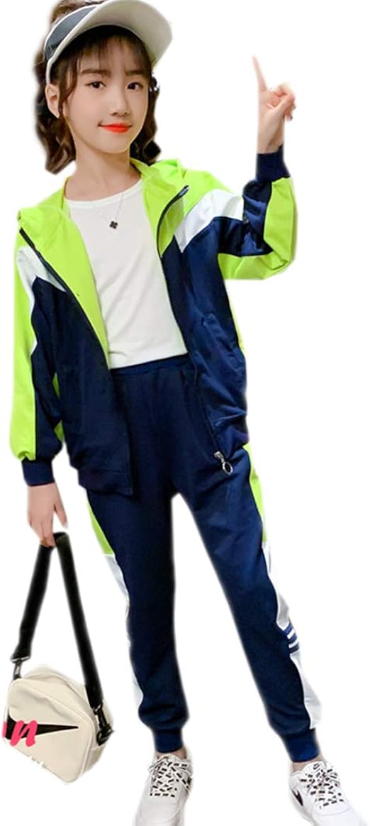 Amazon 韓国風 子供服 女の子 ジャージ 上下2点セット 長袖 スウェット パーカー アウター ロングパンツ セットアップ ルームウェア スポーツウェア ジュニア 運動着 110cm 170cm ジャージ 通販